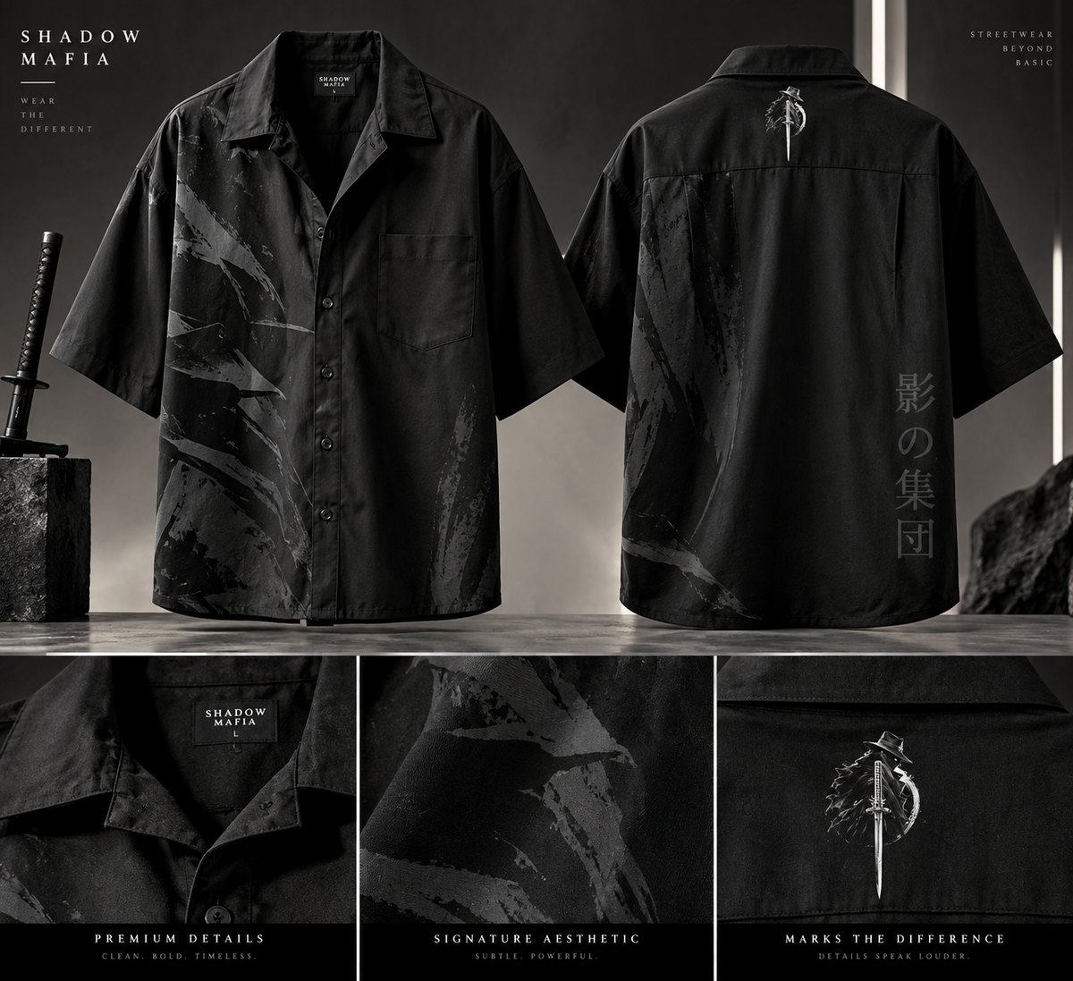 Shadow Mafia Shadow Blade oversized shirt