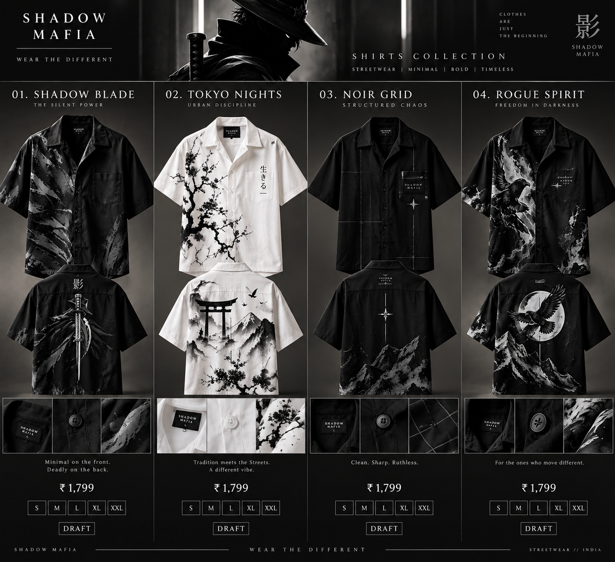 Shadow Blade — Oversized Street Shirt