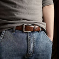 Shadow Belt — Retro Pin Buckle